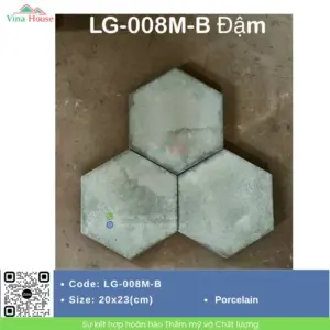 Gạch Lục Giác 20x23 Hoàng Gia LG-008M-B