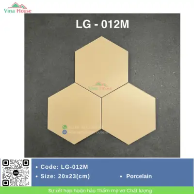 Gạch Lục Giác 20×23 Hoàng Gia LG-012M