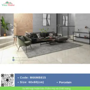 Gạch 60x60 APODIO M66MB815 Bóng