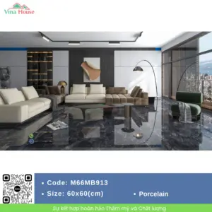 Gạch 60x60 APODIO M66MB913 Bóng