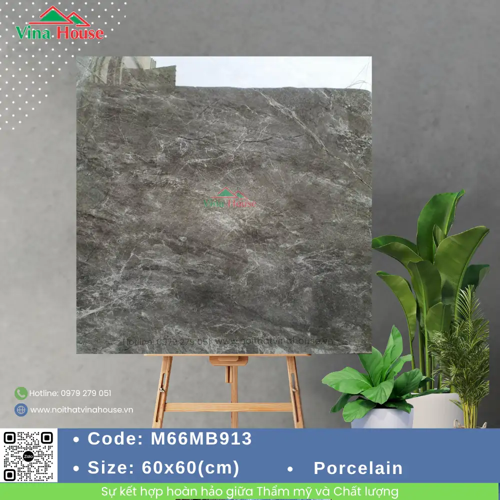 Gạch 60x60 APODIO M66MB913 Bóng
