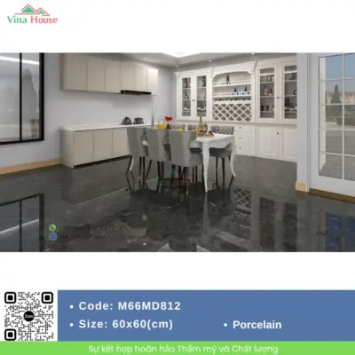 Gạch 60×60 APODIO M66MD812 Bóng