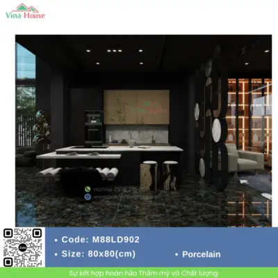 Gạch 80×80 APODIO M88LD902 Bóng