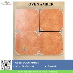 Gạch 30x30 Hoàng Gia OVEN AMBER Matt
