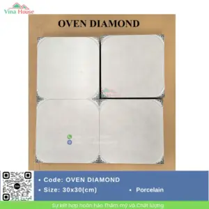 Gạch 30x30 Hoàng Gia OVEN DIAMOND Matt