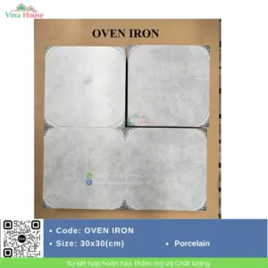 Gạch 30x30 Hoàng Gia OVEN IRON Matt