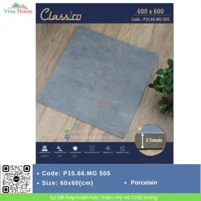 Gạch Sân Vườn 60×60 Apodio P15.66.SG 504
