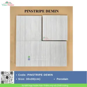 Gạch 30x30 Hoàng Gia PINSTRIPE DEMIN Matt