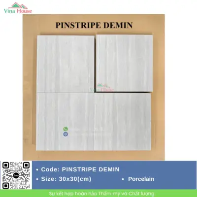 Gạch 30×30 Hoàng Gia PINSTRIPE DEMIN Matt