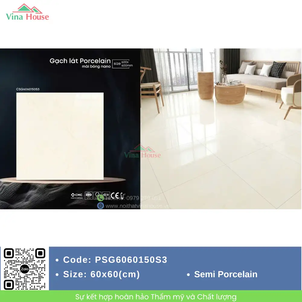 Gạch 60x60 CMC PSG6060150S3 Bóng