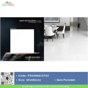 Gạch 60x60 CMC PSG6060157S3 Bóng