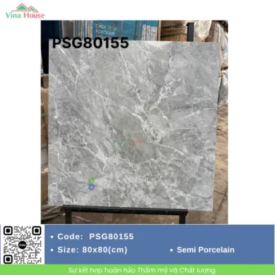 Gạch 80×80 CMC PSG80155 Bóng