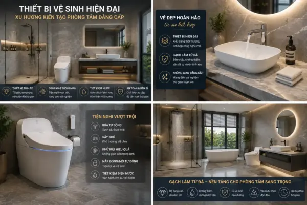 Thiết Bị Vệ Sinh Hiện Đại – Xu Hướng Kiến Tạo Phòng Tắm Đẳng Cấp