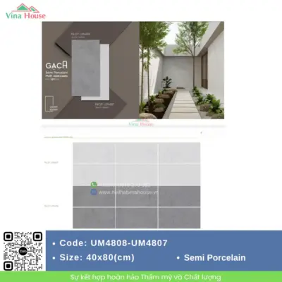 Gạch 40×80 Viglacera UM4808-UM4807