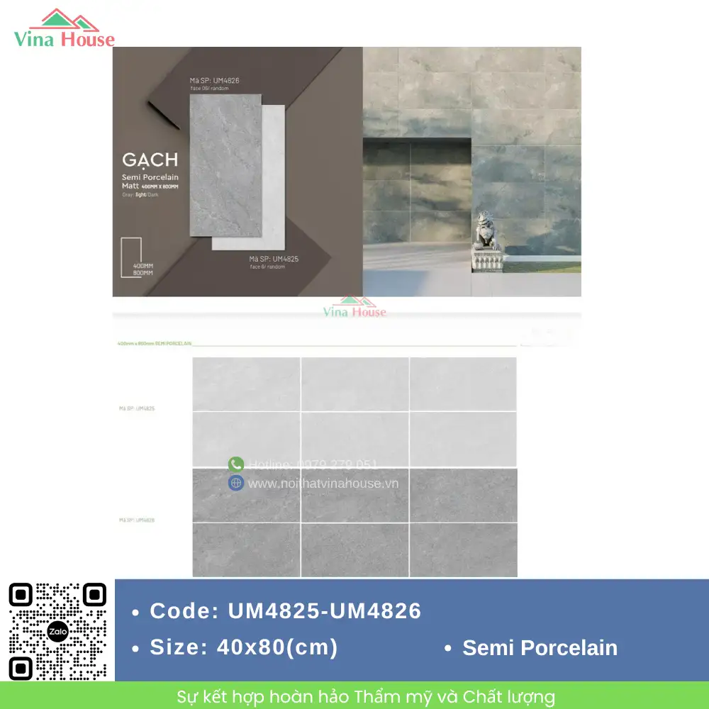 Gạch 40x80 Viglacera UM4825-UM4826