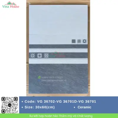 Gạch 30×60 Hoàng Gia VG36702-VG36701D-VG36701