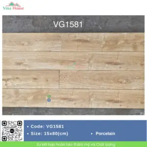 Gạch Vân Gỗ 15x80 Hoàng Gia VG1581
