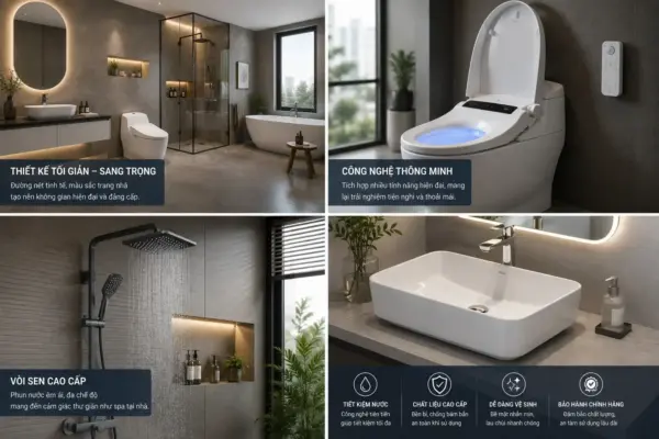 Xu Hướng Thiết Bị Vệ Sinh Cao Cấp Được Ưa Chuộng Trong Nhà Hiện Đại