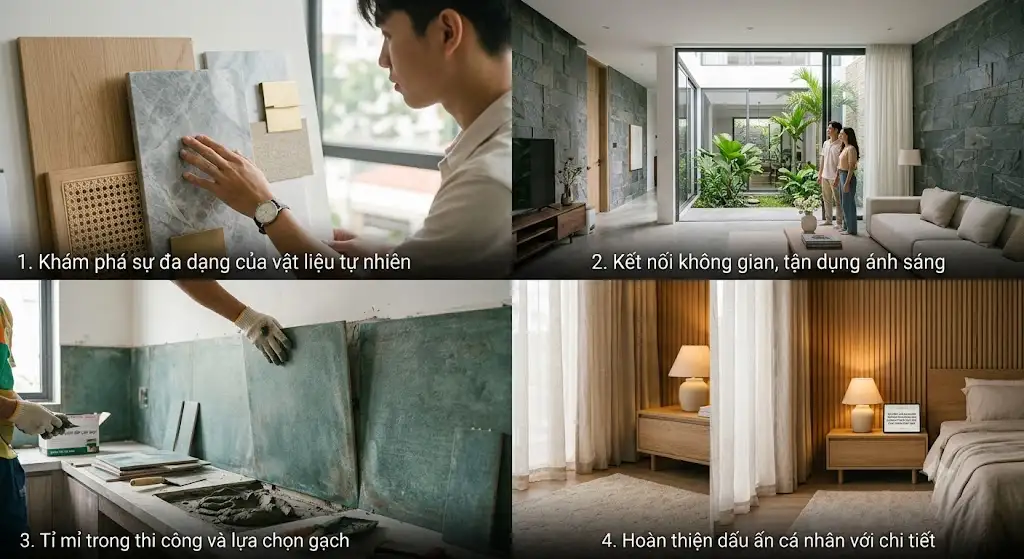 tạo ảnh liên quan đên stin tức này Không Gian Nhà Ở Đẹp Bắt Đầu Từ Cách Lựa Chọn Vật Liệu