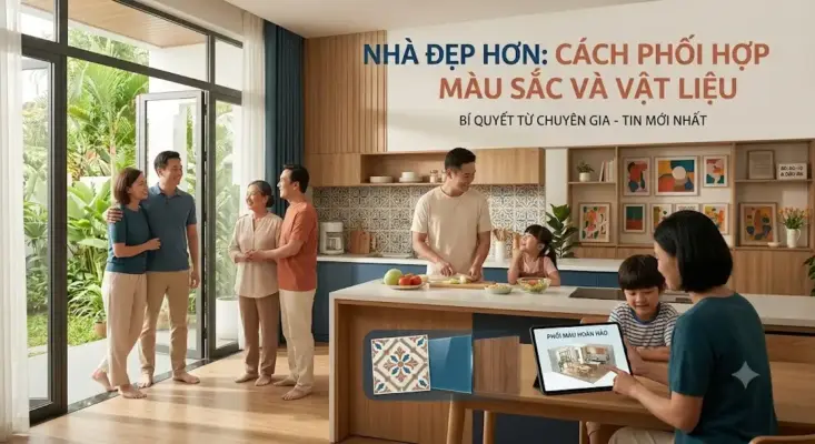 Nhà Đẹp Hơn Nhờ Cách Phối Hợp Màu Sắc Và Vật Liệu