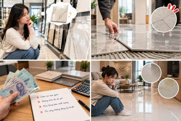 Đừng Chọn Gạch Chỉ Vì Đẹp: 7 Sai Lầm Khiến Gia Chủ Tiếc Tiền
