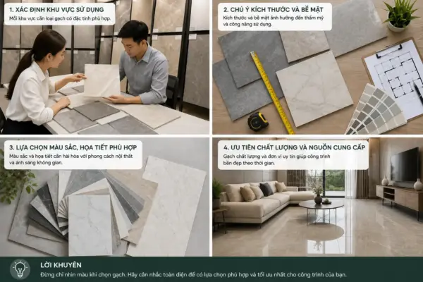 Chọn Gạch Đừng Chỉ Nhìn Màu: 7 Điều Gia Chủ Cần Biết Trước Khi Mua