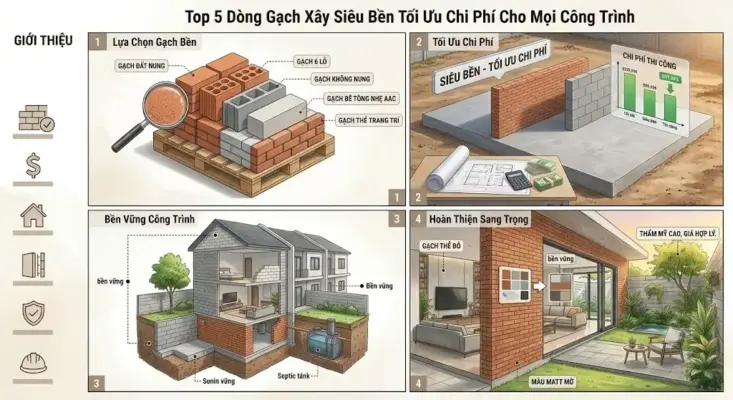 Top 5 Dòng Gạch Xây Siêu Bền Tối Ưu Chi Phí Cho Mọi Công Trình