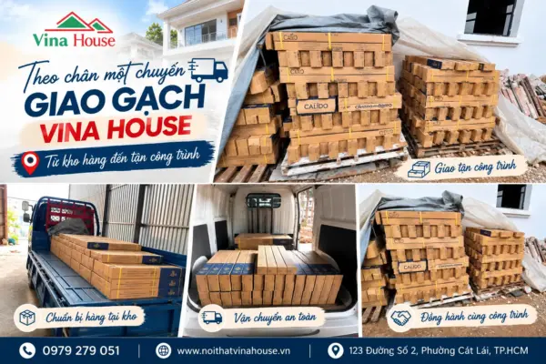Theo Chân Một Chuyến Giao Gạch Vina House – Từ Kho Hàng Đến Tận Công Trình