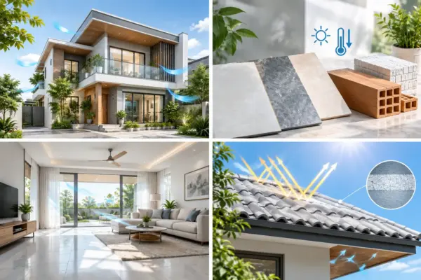 Nhà Xây Đẹp Nhưng Vẫn Nóng: Vật Liệu Nào Giúp Không Gian Mát Hơn?