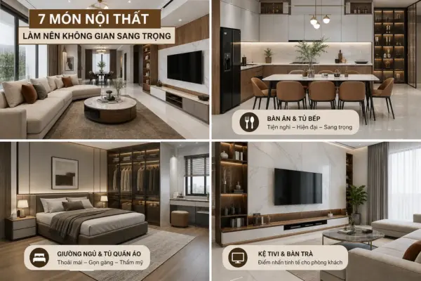Nhà Đẹp Không Chỉ Nhờ Gạch: 7 Món Nội Thất Làm Nên Không Gian Sang Trọng