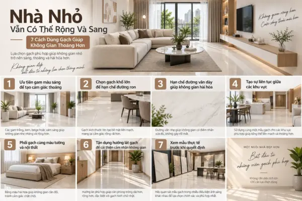 Nhà Nhỏ Vẫn Có Thể Rộng Và Sang: 7 Cách Dùng Gạch Giúp Không Gian Thoáng Hơn