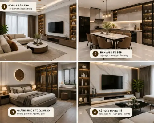 Nhà Đẹp Không Chỉ Nhờ Gạch: 7 Món Nội Thất Làm Nên Không Gian Sang Trọng