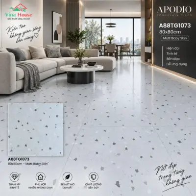 Gạch 80×80 APODIO A88TG1073 Matt Baby Skin