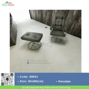 Gạch 80x80 APODIO 88601 Matt Tinh Thể