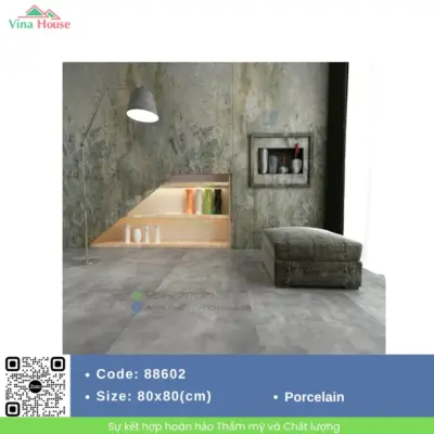 Gạch 80×80 APODIO 88602 Matt Tinh Thể