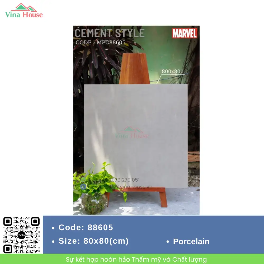 Gạch 80x80 APODIO 88605 Matt Tinh Thể