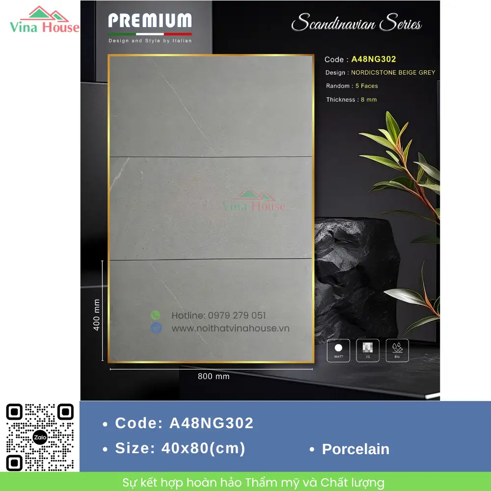 Gạch 40x80 APODIO A48NG302