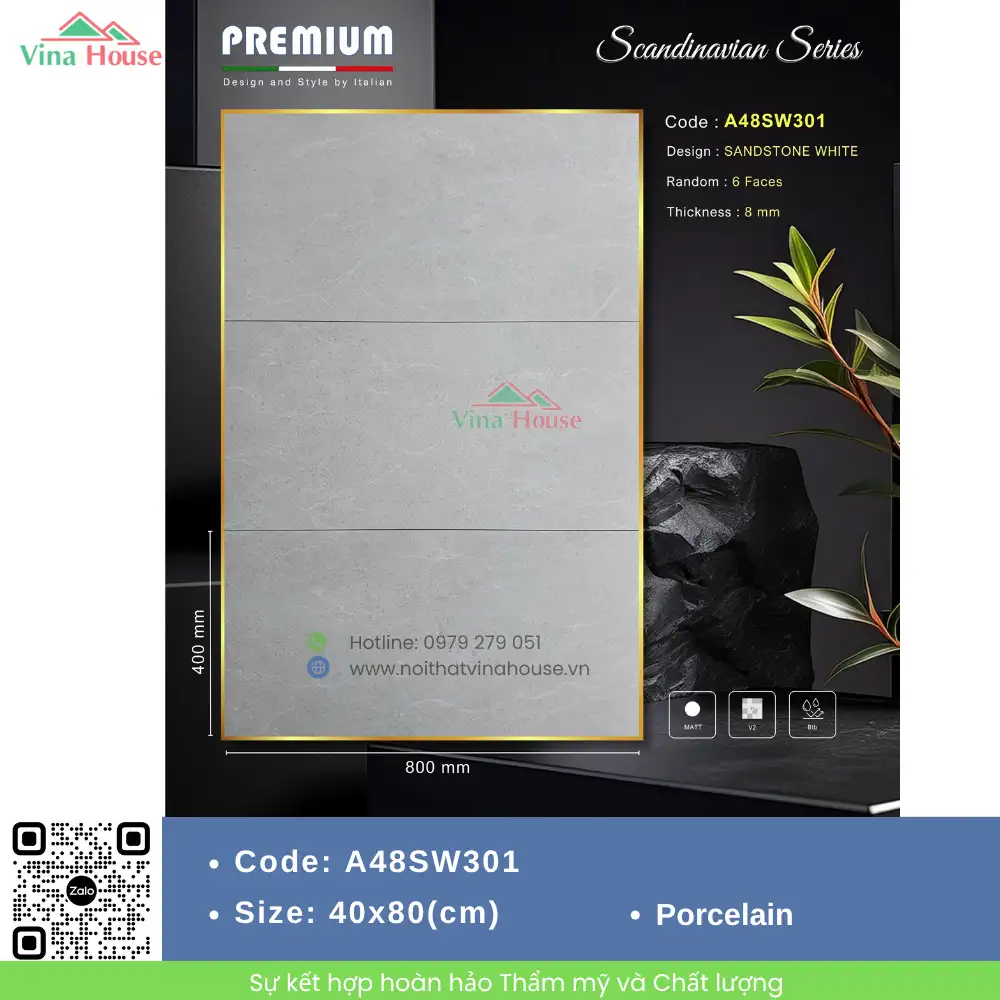 Gạch 40x80 APODIO A48SW301