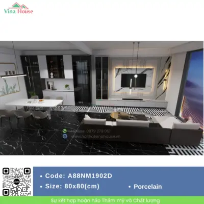Gạch 80×80 APODIO A88NM1902D Matt Baby Skin
