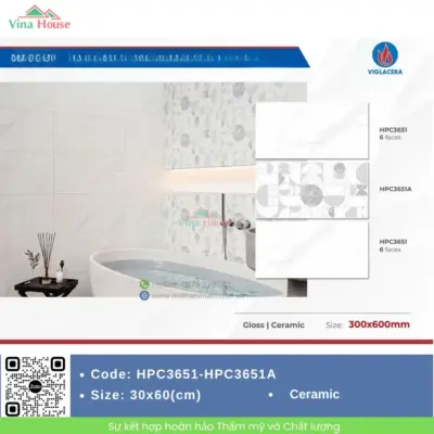 Gạch 30×60 Viglacera HPC3651-HPC3651A