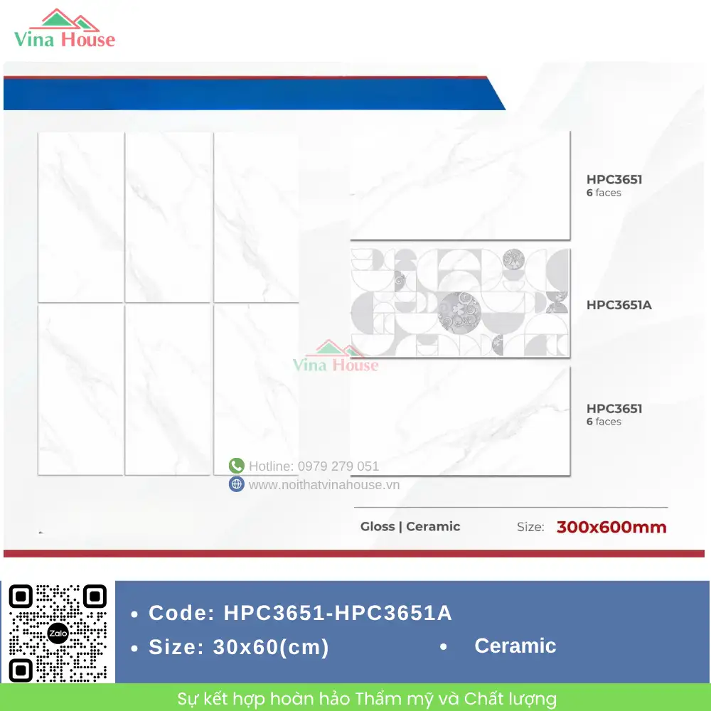 Gạch 30x60 Viglacera HPC3651-HPC3651A