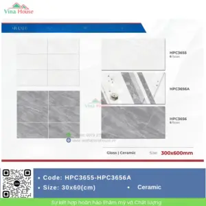 Gạch 30x60 Viglacera HPC3655-HPC3656