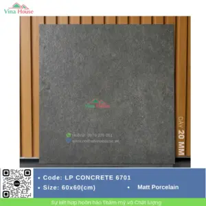 Gạch 60x60 Hoàng Gia LP CONCRETE6701