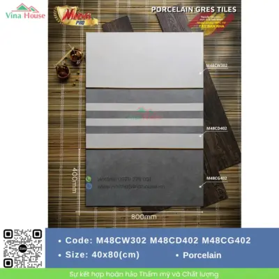 Gạch 40×80 APODIO M48CW302-M48CD402