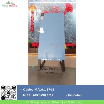 Gạch 60×120 APODIO Xanh Dương TrơnMA.61.8702 Bóng Vi Tinh