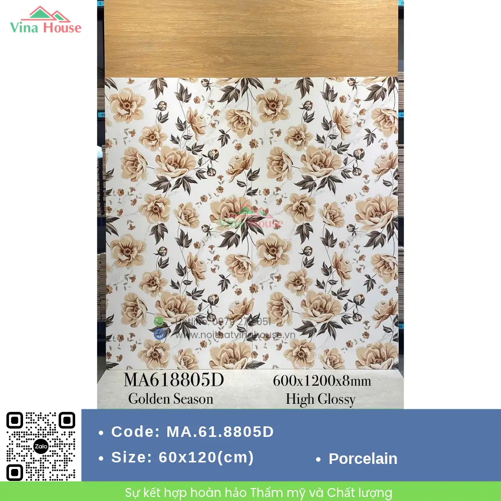 Gạch 60x120 APODIO MA.61.8805D Bóng vi tinh