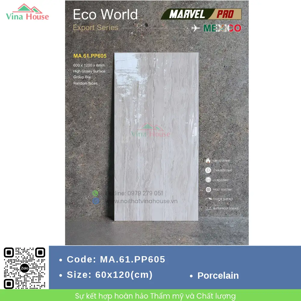 Gạch 60x120 APODIO MA.61.PP605 Bóng Vi Tinh Gạch 60x120 APODIO MA.61.PP605 Bóng Vi Tinh