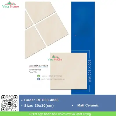 Gạch 30×30 Redstar REC33.4838 Matt