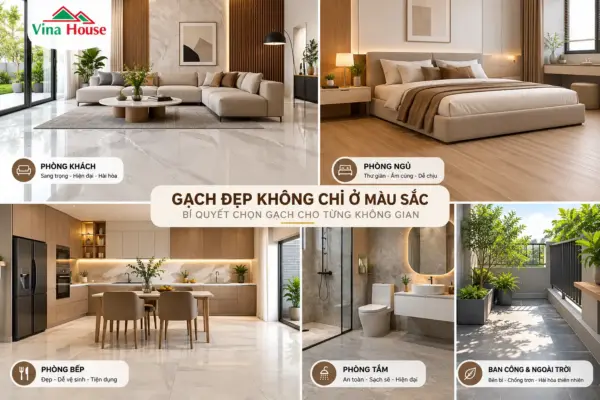 Gạch Đẹp Không Chỉ Ở Màu Sắc: Bí Quyết Chọn Gạch Cho Từng Không Gian