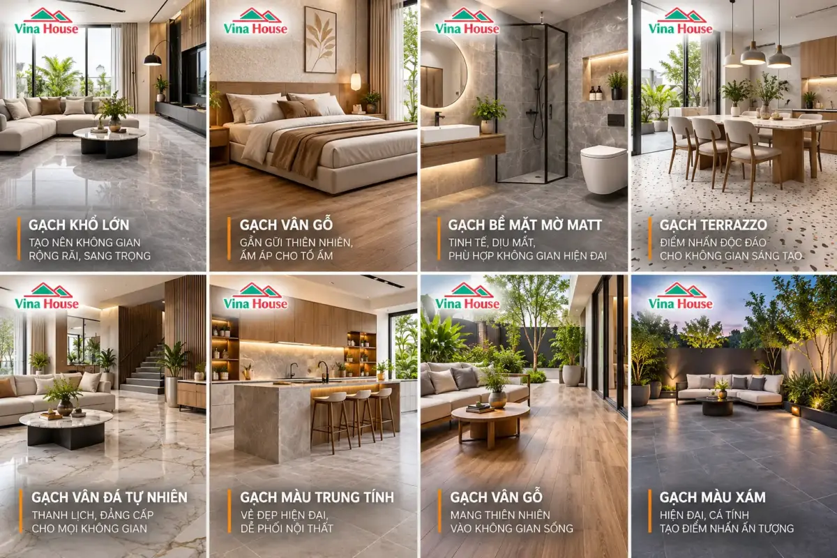 Xu Hướng Gạch Ốp Lát 2026: 5 Lựa Chọn Giúp Ngôi Nhà Đẹp Sang Trọng Và Bền Đẹp Theo Thời Gian